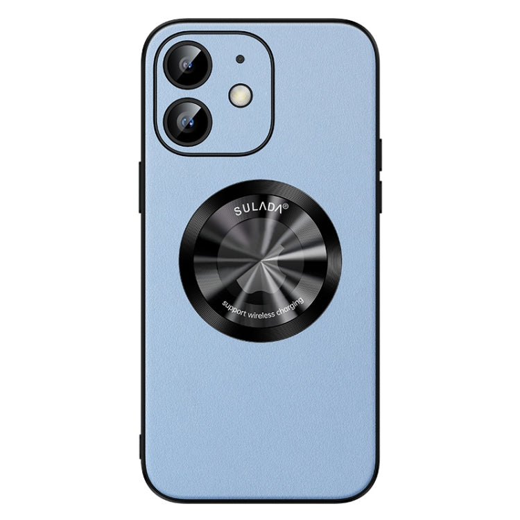 For iPhone 12 SULADA Microfiber Leather MagSafe Magnetic Phone Case(Sierra Blue) - iPhone 12 / 12 Pro Cases by SULADA | Online Shopping South Africa | PMC TechLife | Buy Now Pay Later Mobicred