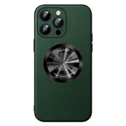 For iPhone 12 Pro Max SULADA Microfiber Leather MagSafe Magnetic Phone Case(Green)
