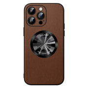 For iPhone 12 Pro Max SULADA Microfiber Leather MagSafe Magnetic Phone Case(Brown)
