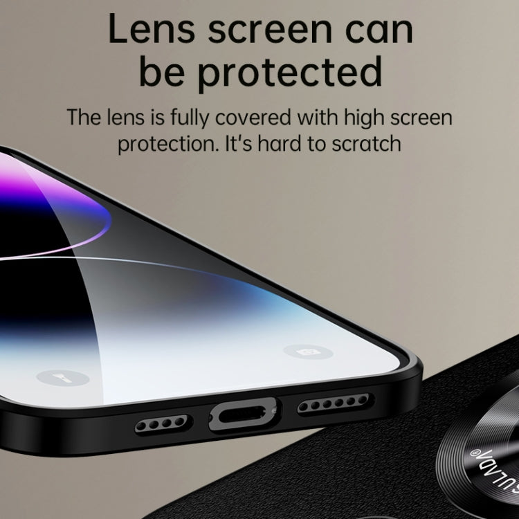 For iPhone 14 Pro SULADA Microfiber Leather MagSafe Magnetic Phone Case(Black) - iPhone 14 Pro Cases by SULADA | Online Shopping South Africa | PMC TechLife | Buy Now Pay Later Mobicred