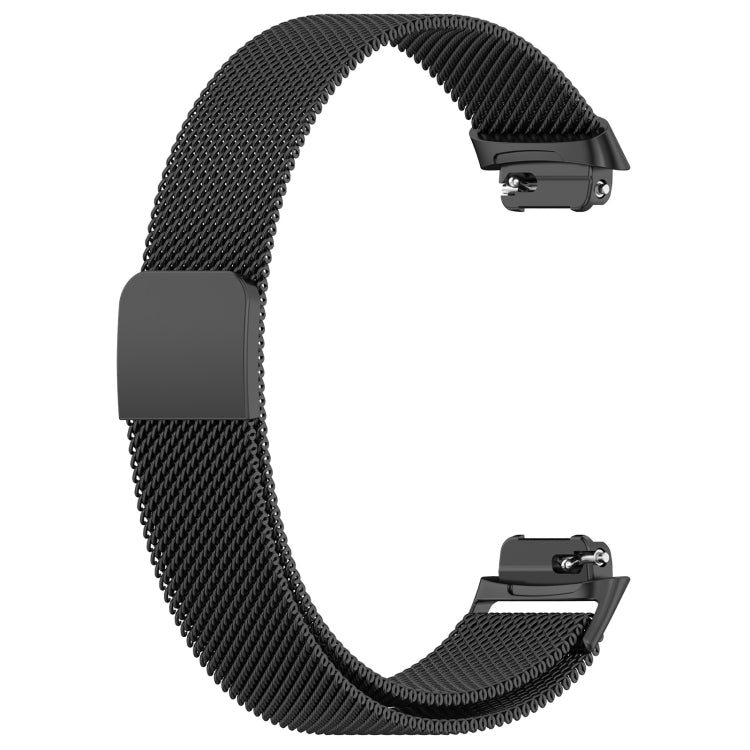 For Fitbit Inspire 3 Milanese Metal Watch Band(Black) - Watch Bands by PMC TechLife | Online Shopping South Africa | PMC TechLife | Buy Now Pay Later Mobicred