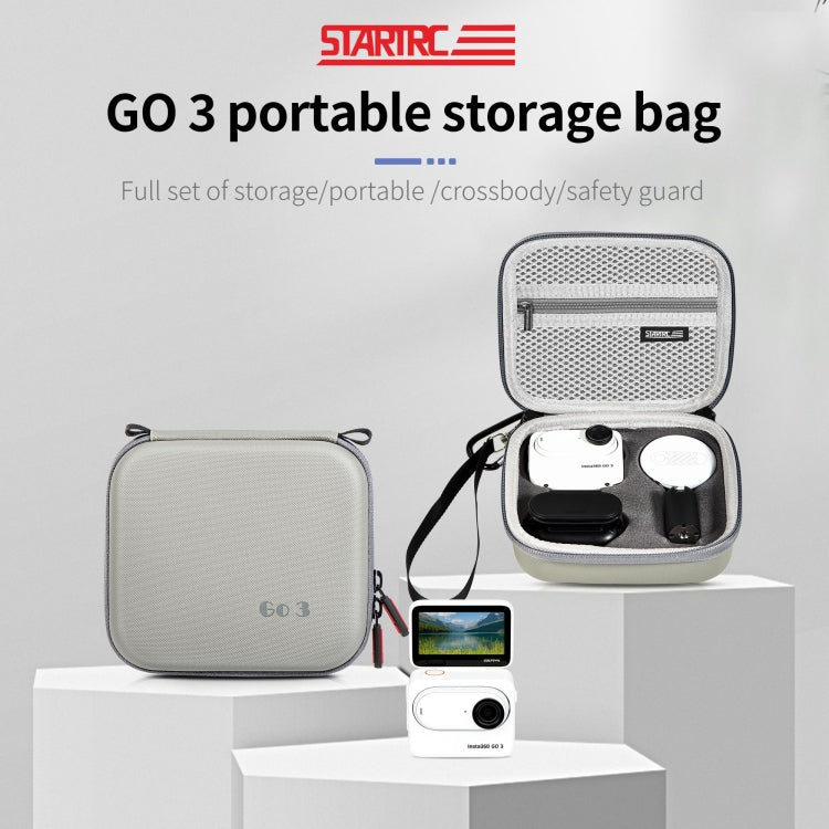 For Insta360 Go 3 STARTRC Portable PU Storage Box Case(Grey) - free shipping - PMC Jewellery - Order now!
