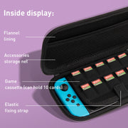 For Nintendo Switch Game Console Dragon Claw Pattern Storage Bag(Purple)