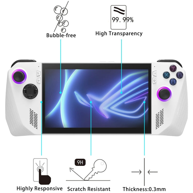 For ASUS ROG Ally 2pcs 9H 0.3mm Explosion-proof Tempered Glass Film - Tempered Glass by PMC Jewellery | Online Shopping South Africa | PMC Jewellery | Buy Now Pay Later Mobicred
