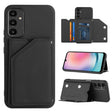 For Samsung Galaxy A24 4G Skin Feel PU + TPU + PC Card Slots Phone Case(Black) - Galaxy Phone Cases by PMC TechLife | Online Shopping South Africa | PMC TechLife | Buy Now Pay Later Mobicred