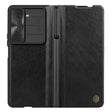 For Samsung Galaxy Z Fold5 NILLKIN QIN Series Pro Sliding Camera Cover Design Leather Phone Case(Black) - free shipping - PMC TechLife - Order now!