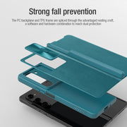For Samsung Galaxy Z Fold5 NILLKIN QIN Series Pro Sliding Camera Cover Design Leather Phone Case(Black)
