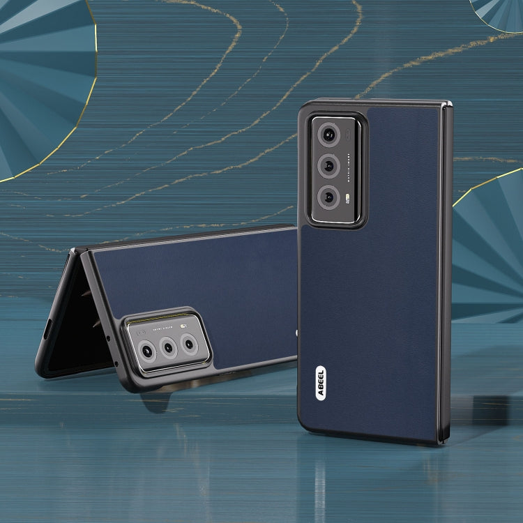 For Honor Magic V2 ABEEL Genuine Leather Xiaoya Series Phone Case(Blue) - free shipping - PMC TechLife - Order now!