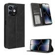 For Ulefone Note 16 Pro Magnetic Buckle Retro Texture Leather Phone Case(Black) - free shipping - PMC TechLife - Order now!