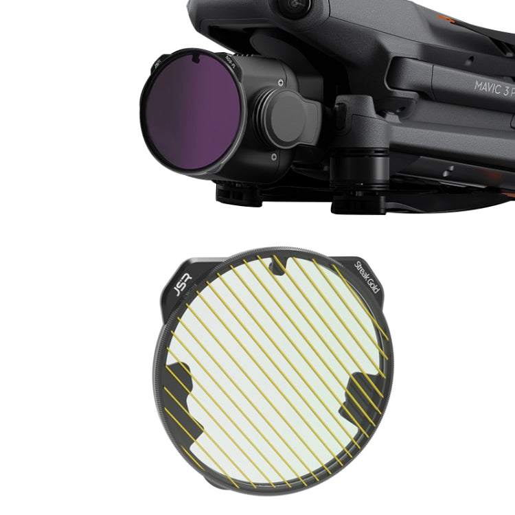 For DJI Mavic 3 Pro JSR KH Series Drone Lens Filter, Filter:Streak Drawing Gold - Lens Filter by JSR | Online Shopping South Africa | PMC TechLife | Buy Now Pay Later Mobicred