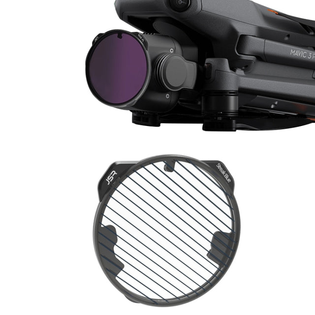 For DJI Mavic 3 Pro JSR KH Series Drone Lens Filter, Filter:Streak Drawing Blue