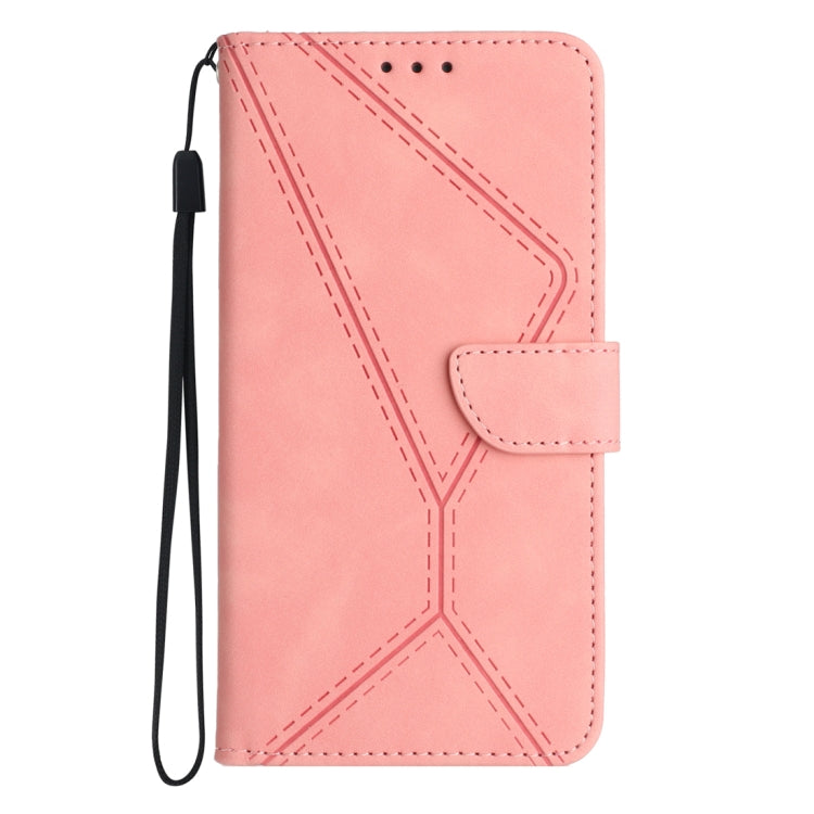 For Honor 90 Lite Stitching Embossed Leather Phone Case(Pink) - free shipping - PMC Jewellery - Order now!