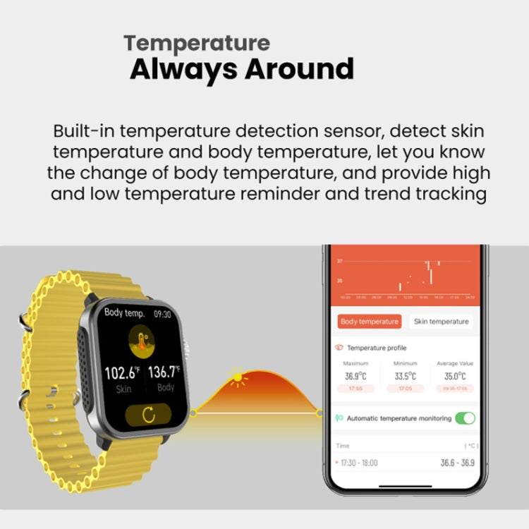 SPOVAN H6 1.83 inch TFT Screen Smart Watch Supports Bluetooth Call/Blood Oxygen Monitoring(Black) - Smart Watches by SPOVAN | Online Shopping South Africa | PMC Jewellery | Buy Now Pay Later Mobicred