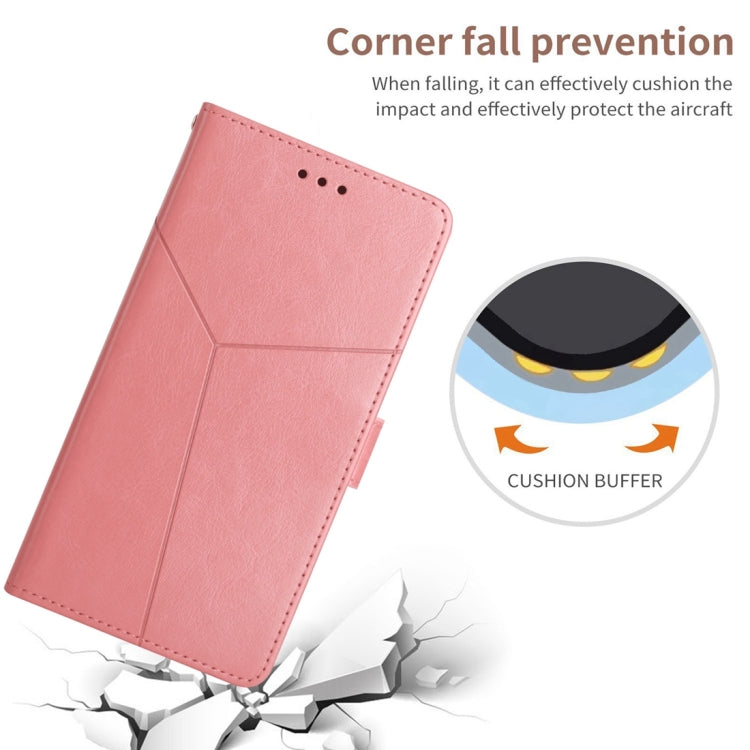 For Honor 90 Lite Y-shaped Pattern Flip Leather Phone Case(Pink)