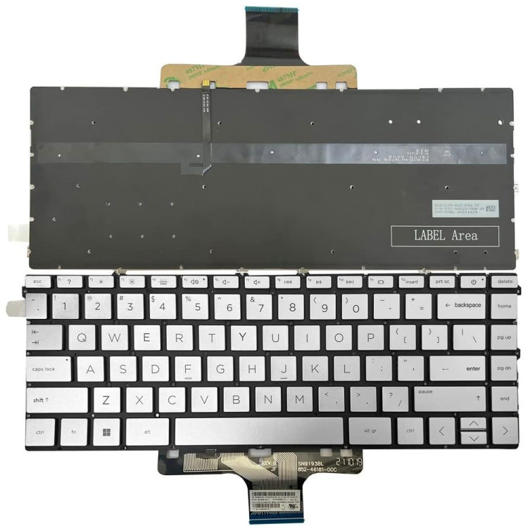 For HP Pavilion X360 / 14-DW US Version Backlight Keyboard - Replacement Keyboards by PMC TechLife | Online Shopping South Africa | PMC TechLife
