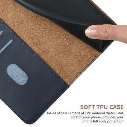 For Honor 90 Lite HT02 Genuine Leather Fingerprint-proof Flip Phone Case(Blue) - free shipping - PMC Jewellery - Order now!
