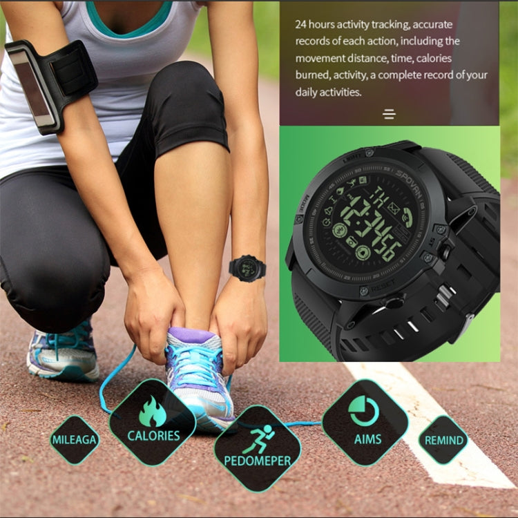 SPOVAN PR1 Outdoor Waterproof Luminous Bluetooth Smart Watch(Red) - free shipping - PMC TechLife - Order now!