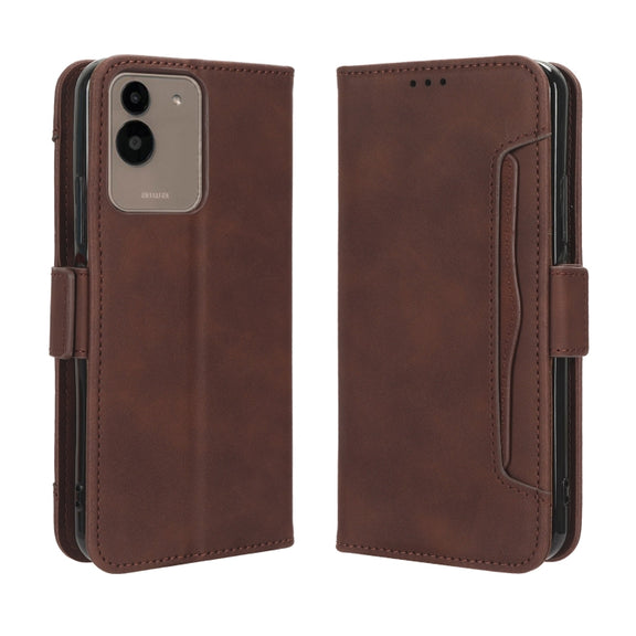 For Aiwa Phone B-2 JA3-SMP0602 Skin Feel Calf Texture Card Slots Leather Phone Case(Brown)