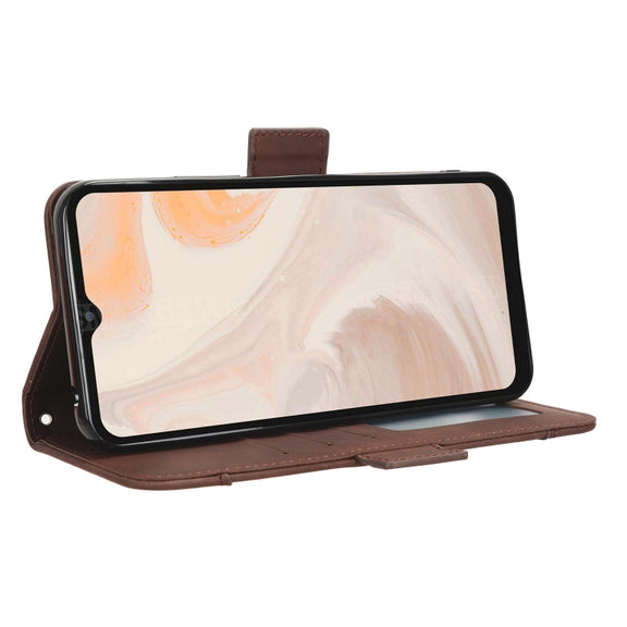 For Aiwa Phone B-2 JA3-SMP0602 Skin Feel Calf Texture Card Slots Leather Phone Case(Brown)