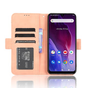 For Cubot P60 Skin Feel Calf Texture Card Slots Leather Phone Case(Pink)