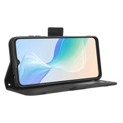 For Blackview Oscal C30 / C30 Pro Skin Feel Calf Texture Card Slots Leather Phone Case(Black)