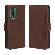 For Nokia XR21 Skin Feel Calf Texture Card Slots Leather Phone Case(Brown)
