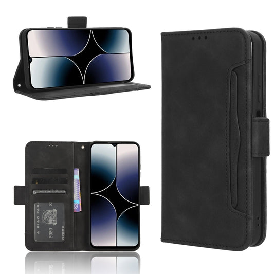 For Ulefone Note 16 Pro Skin Feel Calf Texture Card Slots Leather Phone Case(Black) - free shipping - PMC Jewellery - Order now!