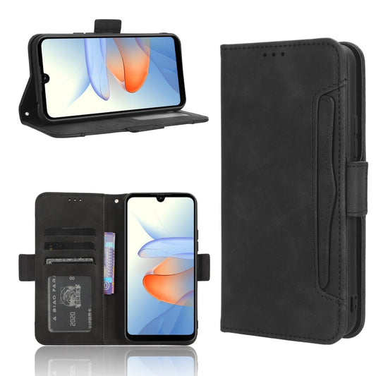 For ZTE Blade L220 Skin Feel Calf Texture Card Slots Leather Phone Case(Black) - free shipping - PMC Jewellery - Order now!