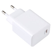 LZ-105PD 25W USB-C / Type-C Ports Dot Pattern Travel Charger, EU Plug(White)
