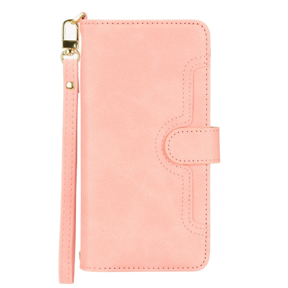 For ASUS Zenfone 10 / 9 Litchi Texture Zipper Leather Phone Case(Pink)