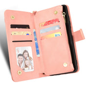 For ASUS Zenfone 10 / 9 Litchi Texture Zipper Leather Phone Case(Pink)