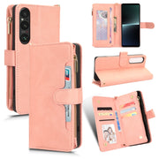 For Sony Xperia 1��� Litchi Texture Zipper Leather Phone Case(Pink)