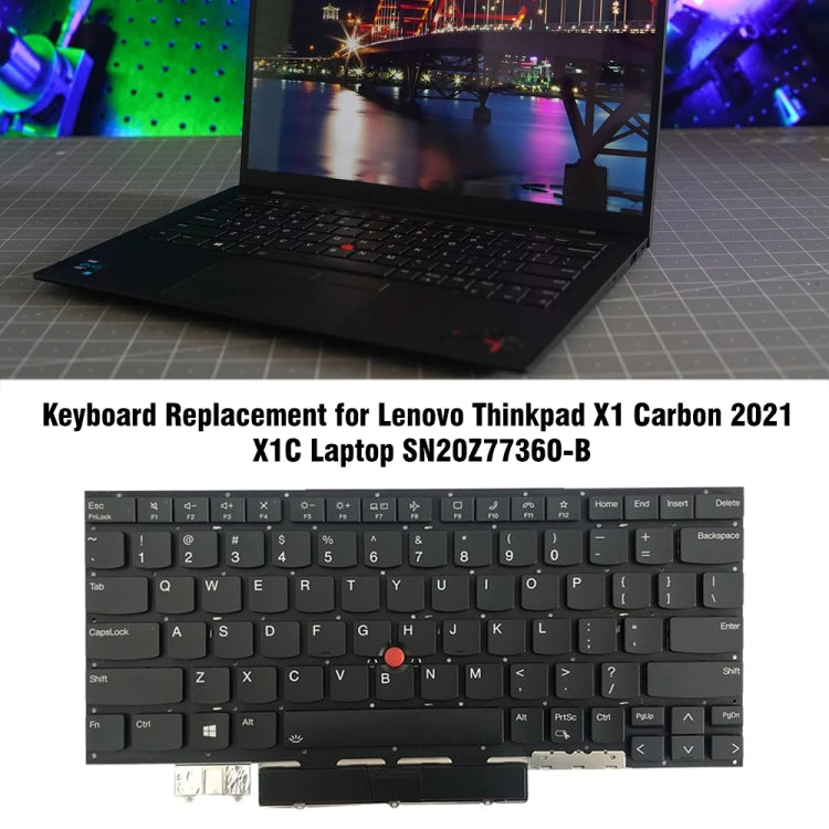For Lenovo Thinkpad X1C / X1 Carbon 2021 US Version Laptop Backlight Keyboard - Lenovo Spare Parts by PMC TechLife | Online Shopping South Africa | PMC TechLife