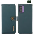 For Nokia G42 KHAZNEH Custer Genuine Leather RFID Phone Case(Green) - free shipping - PMC TechLife - Order now!