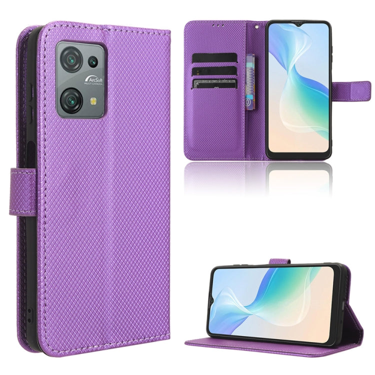 For Blackview Oscal C30 / C30 Pro Diamond Texture Leather Phone Case(Purple) - free shipping - PMC TechLife - Order now!