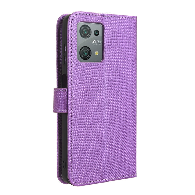 For Blackview Oscal C30 / C30 Pro Diamond Texture Leather Phone Case(Purple) - free shipping - PMC TechLife - Order now!