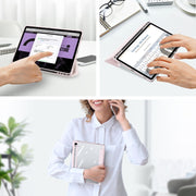 For Samsung Galaxy Tab S10 FE / S9 FE / S9 DUX DUCIS TOBY Series Antiskid Leather Tablet Case with Sleep / Wake-up Function(Pink)