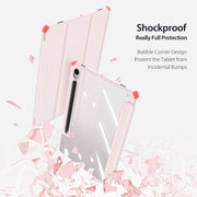For Samsung Galaxy Tab S10 FE / S9 FE / S9 DUX DUCIS TOBY Series Antiskid Leather Tablet Case with Sleep / Wake-up Function(Pink)