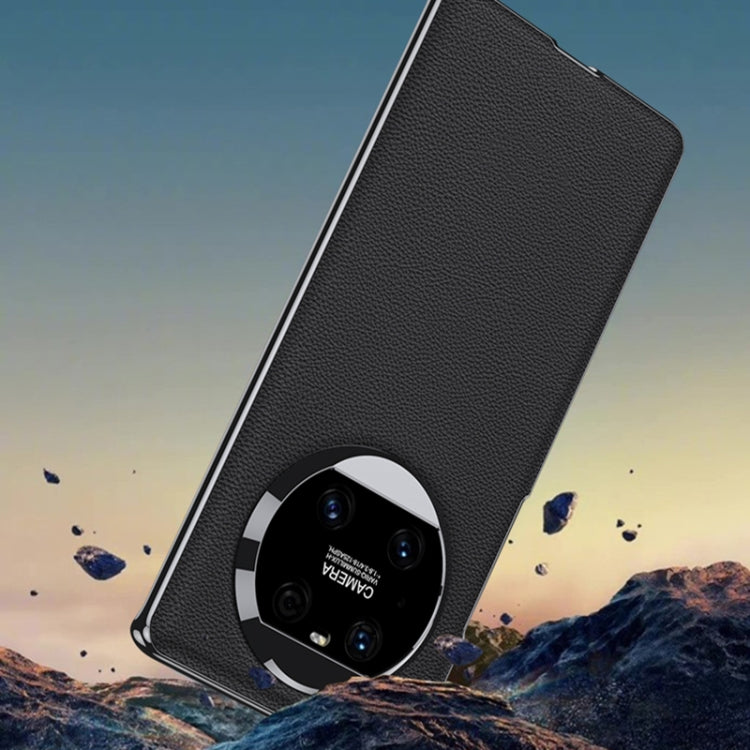 For Huawei Mate 40 Pro GKK Electroplating Leather Surface Phone Case(Yellow) - Huawei Cases by GKK | Online Shopping South Africa | PMC TechLife | Buy Now Pay Later Mobicred