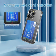 For iPhone 15 Crystal Clear Wallet Air Bag Phone Case(Transparent)