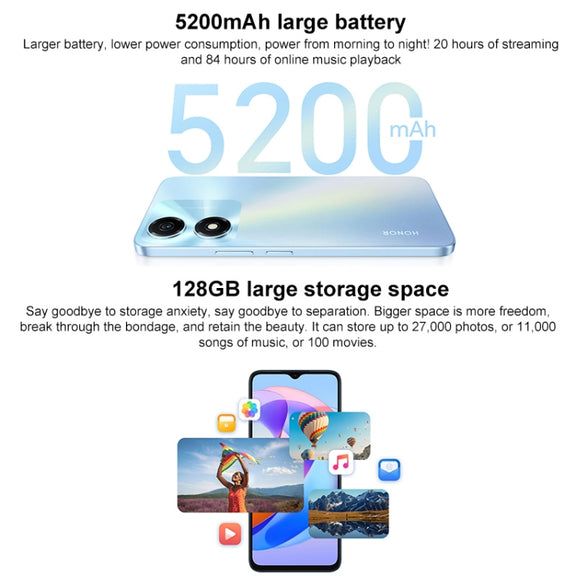 Honor Play 40C 5G, 6GB+128GB, 108MP Camera, 6.56 inch MagicOS 7.1 Snapdragon 480 Plus Octa Core up to 2.2GHz, Network: 5G, Not Support Google Play(Magic Night Black)
