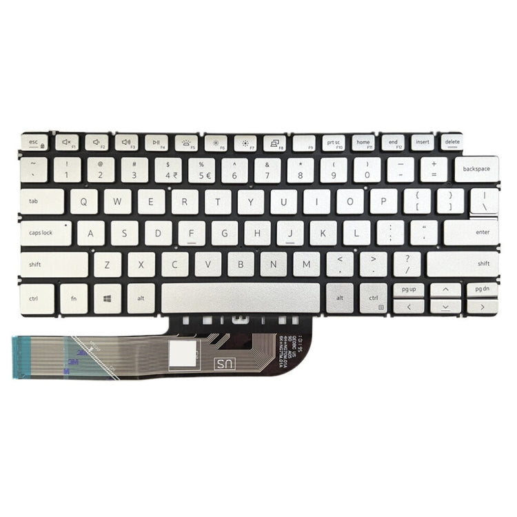For Dell Inspiron 7490 / Vostro 5390 US Version Backlight Laptop Keyboard(Silver) - Dell Spare Parts by PMC TechLife | Online Shopping South Africa | PMC TechLife