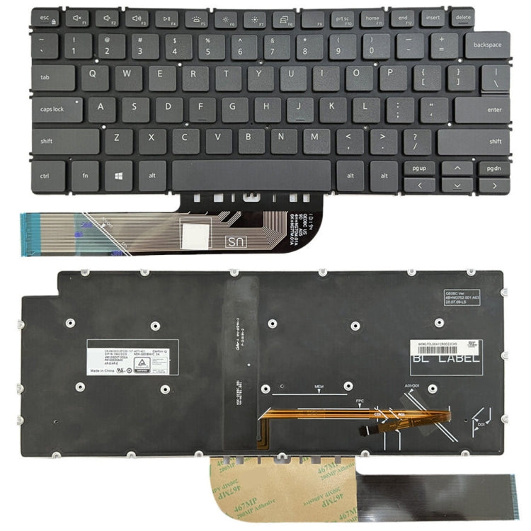For Dell Inspiron 7490 / Vostro 5390 US Version Backlight Laptop Keyboard(Black) - Dell Spare Parts by PMC TechLife | Online Shopping South Africa | PMC TechLife