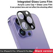 For iPhone 15 Pro / 15 Pro Max imak High Definition Integrated Glass Lens Film Black Version