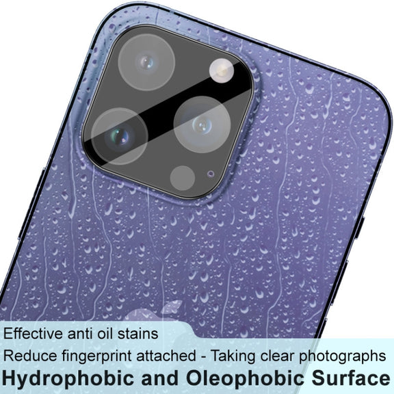 For iPhone 15 Pro / 15 Pro Max imak High Definition Integrated Glass Lens Film Black Version