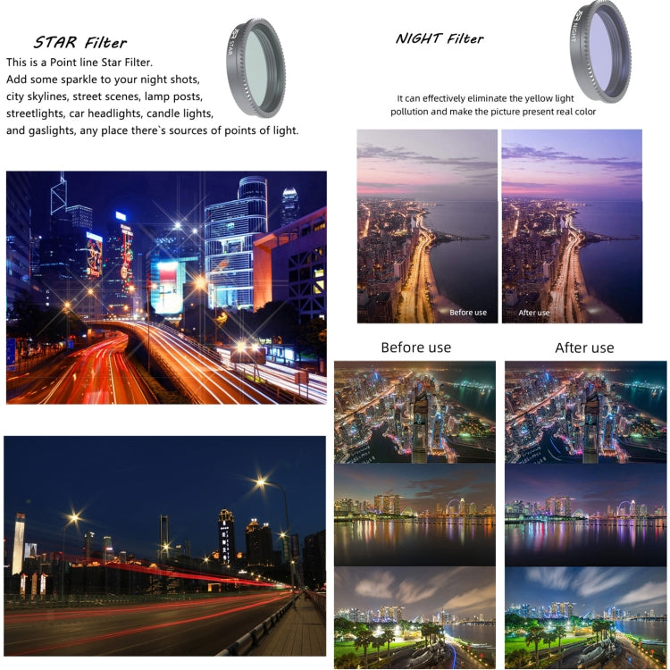 For Insta360 GO 2 / GO 3 JSR LS Series Camera Lens Filter, Filter:6 in 1 STAR CPL ND4 ND8 ND16 ND32 - free shipping - PMC TechLife - Order now!