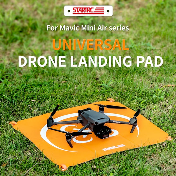 STARTRC Square Cardboard Drone Parking Apron for DJI Avata / Mini 3 / Mavic 3 Pro, Size:55cm x 55cm(Orange Grey)