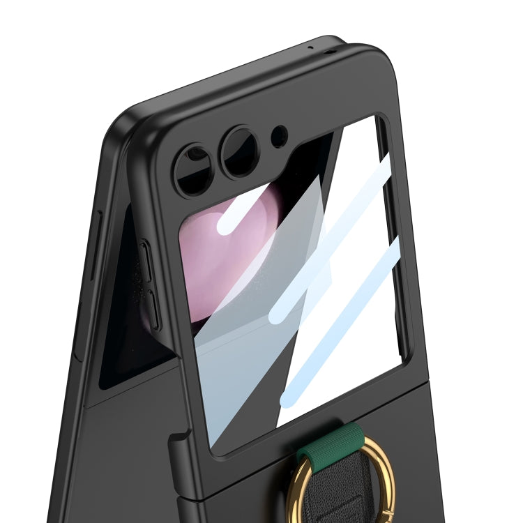 For Samsung Galaxy Z Flip5 GKK Integrated Ultrathin Shockproof Phone Case with Ring Wrist Strap(Pink) - Galaxy Z Flip5 Cases by GKK | Online Shopping South Africa | PMC TechLife