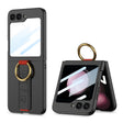 For Samsung Galaxy Z Flip5 GKK Integrated Ultrathin Shockproof Phone Case with Ring Wrist Strap(Carbon Fiber) - Galaxy Z Flip5 Cases by GKK | Online Shopping South Africa | PMC TechLife