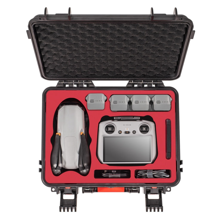 For DJI Air 3 / RC2 / N2 STARTRC Waterproof PP Drone Kit Suitcase Storage Box(Black) - free shipping - PMC Jewellery - Order now!